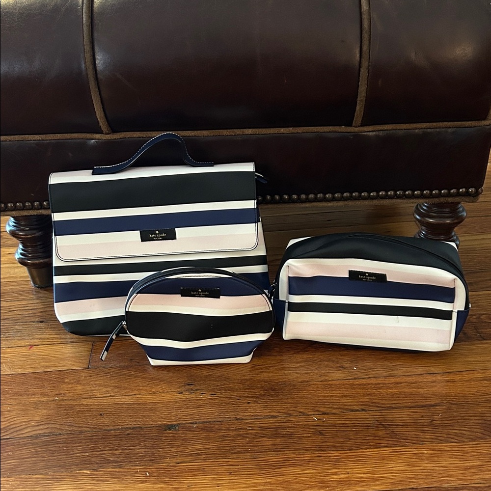 Kate Spade Black, Travel Bag Set
